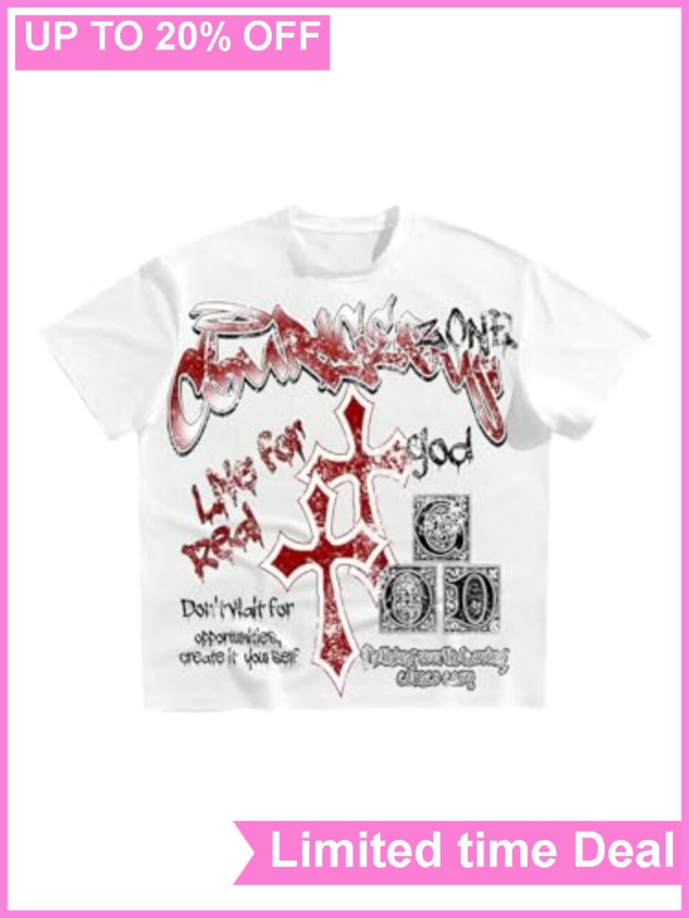 Men's Y2K Graphic Tee Oversized Boxy Streetwear Drop Shoulder
